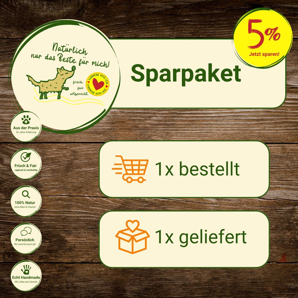 Sparpaket 750g Komplett Barf Menüs