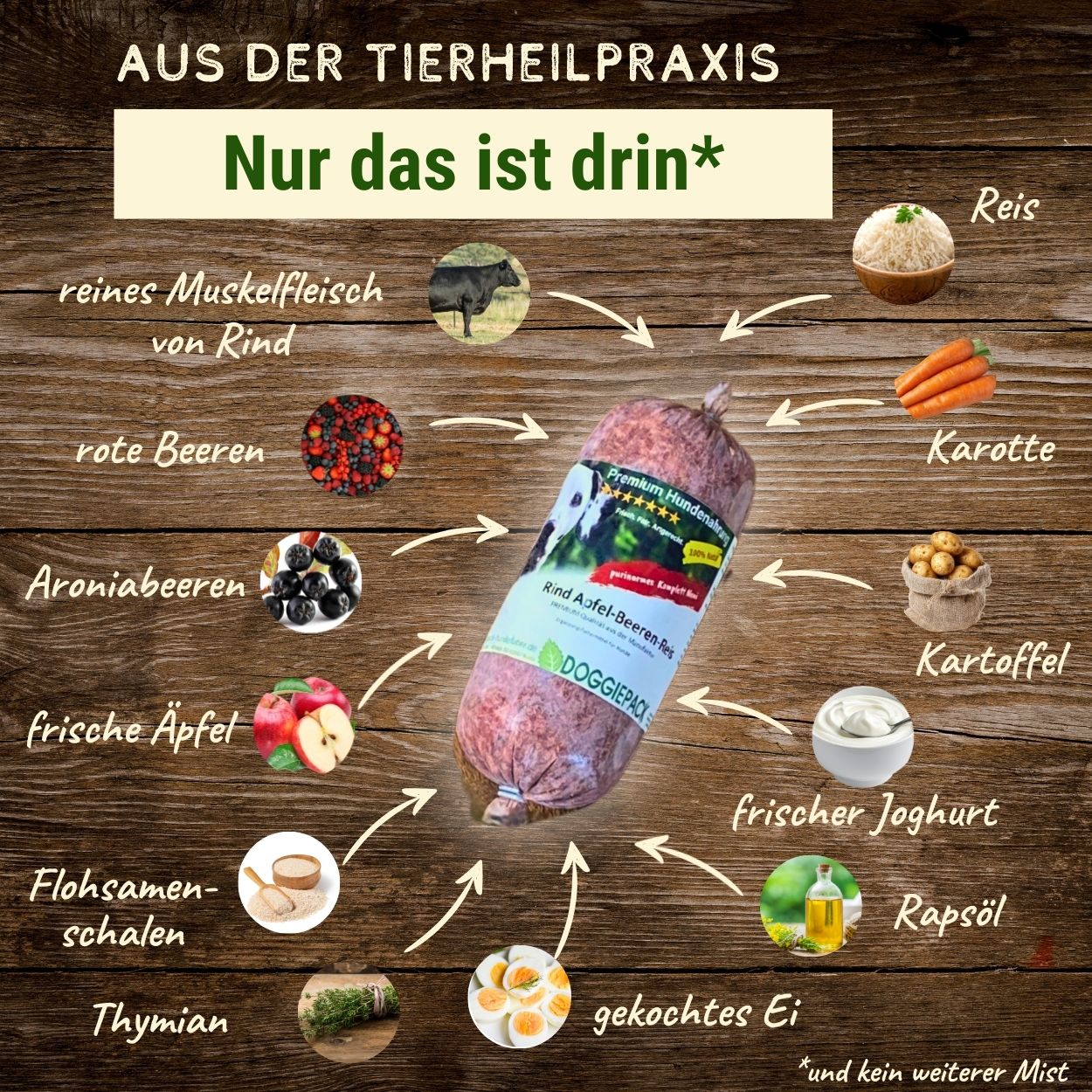 Purinarm Rind mit Apfel-Beeren-Reis