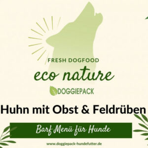 Huhn mit Obst & Feldrüben – eco nature BARF Menü