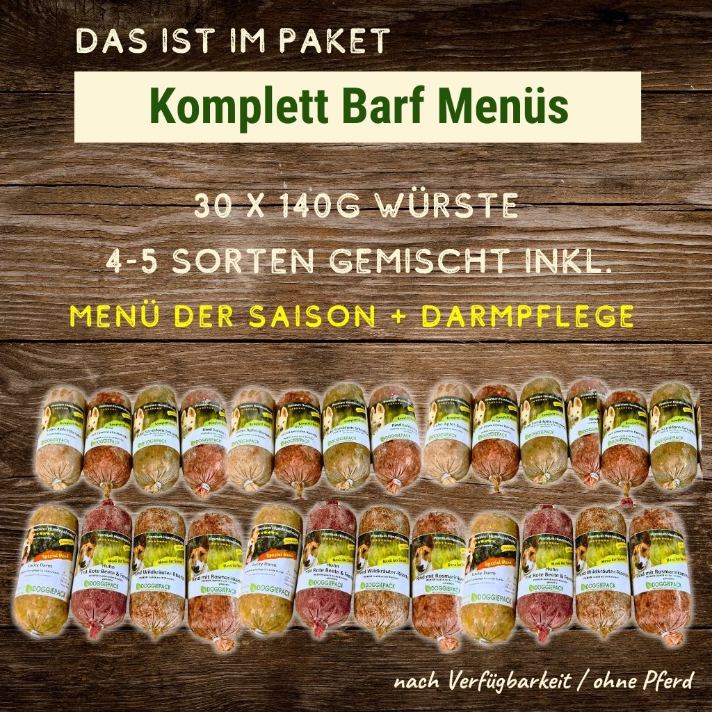 140g Komplett Barf Menüs Sparpaket