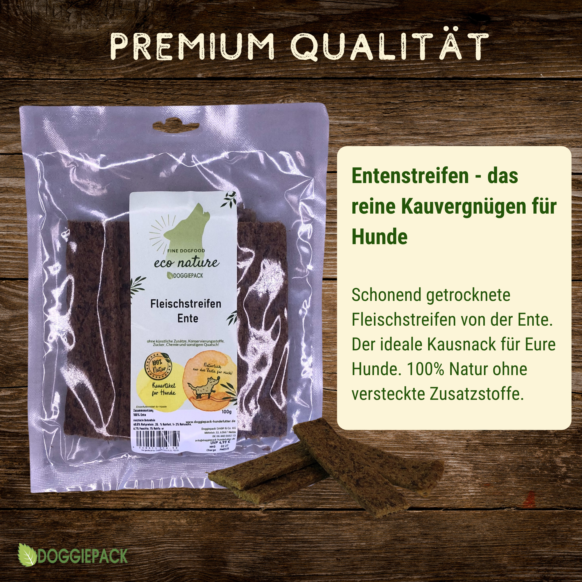 Fleischstreifen Ente