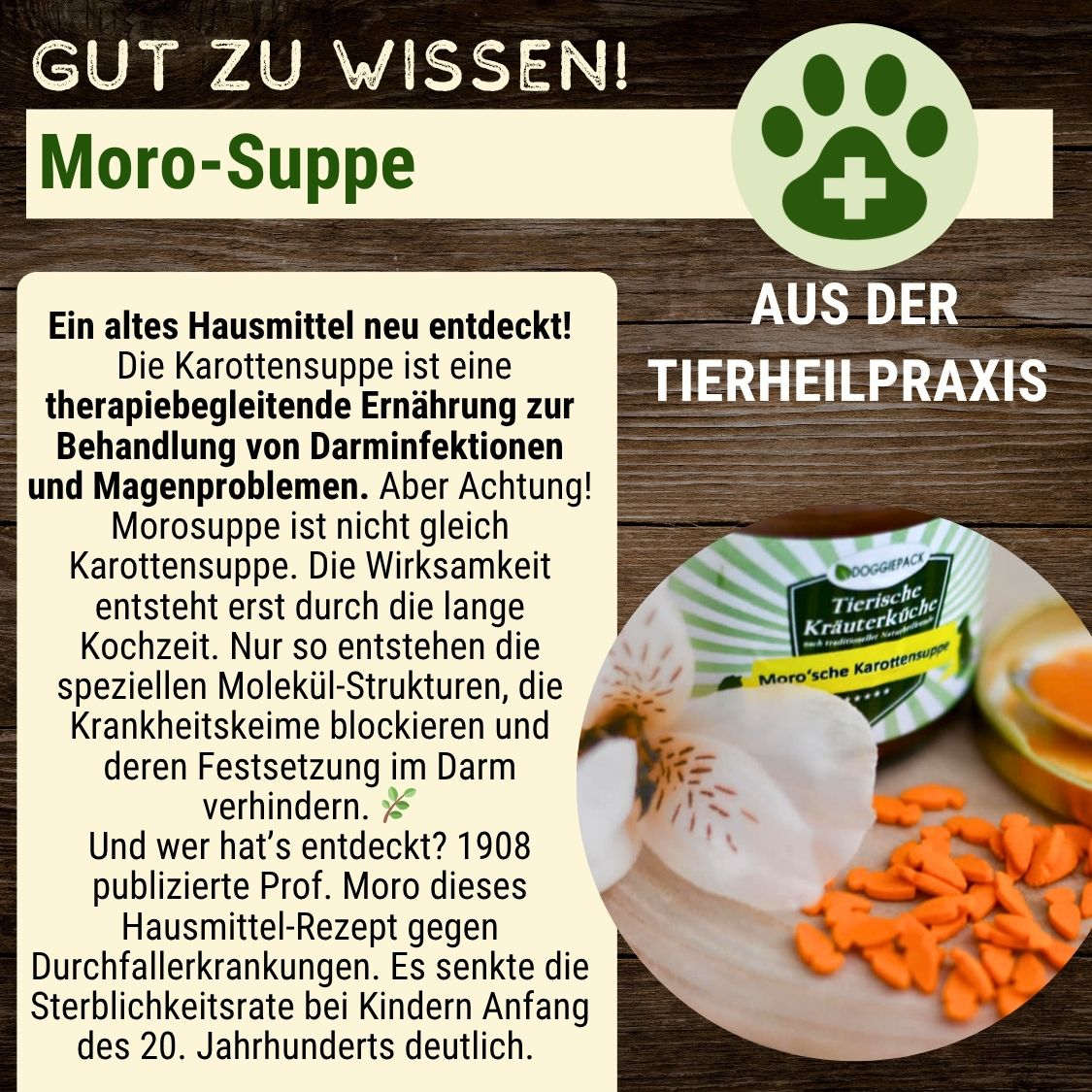Moro'sche Karottensuppe plus Elektrolyte