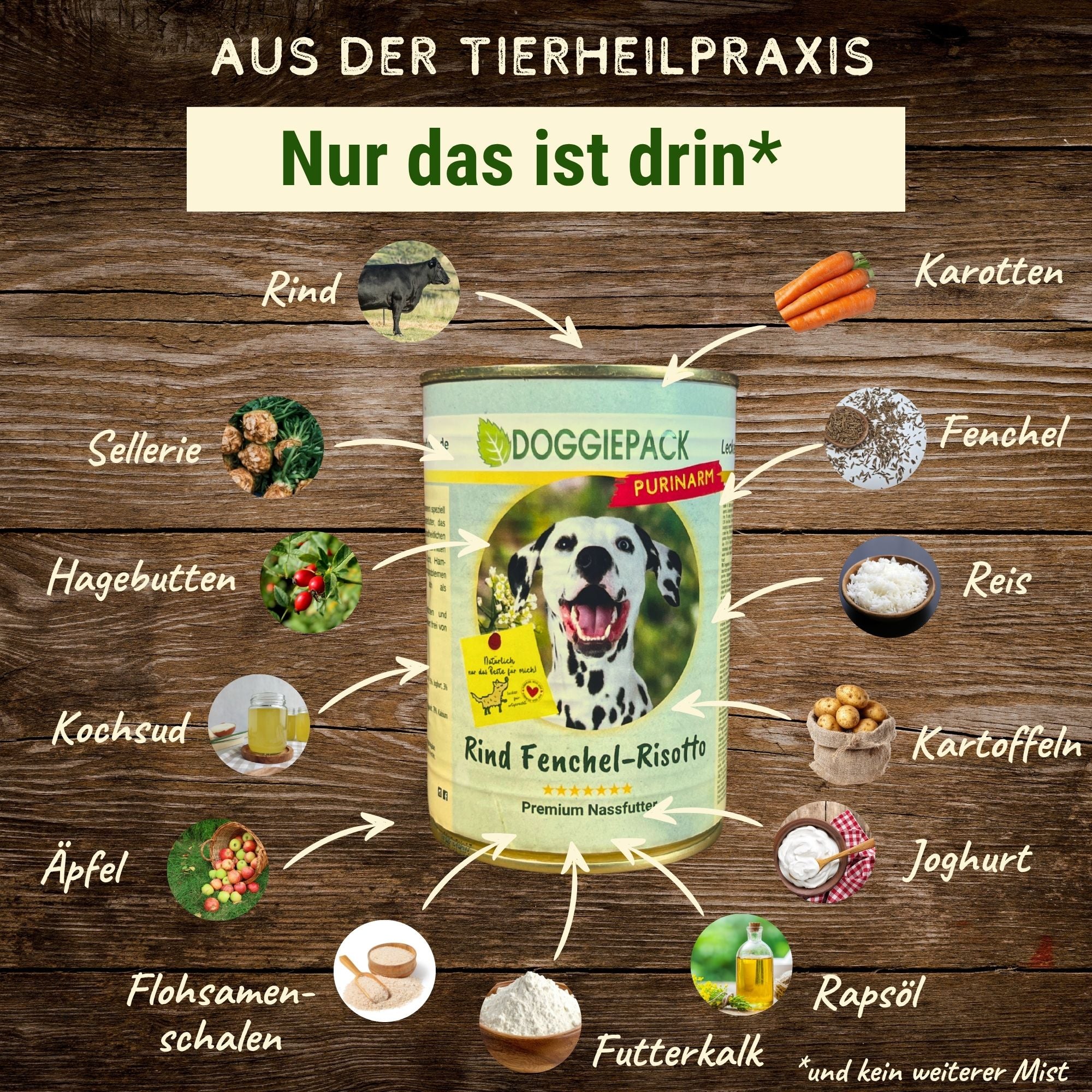Rind Fenchel-Risotto purinarm