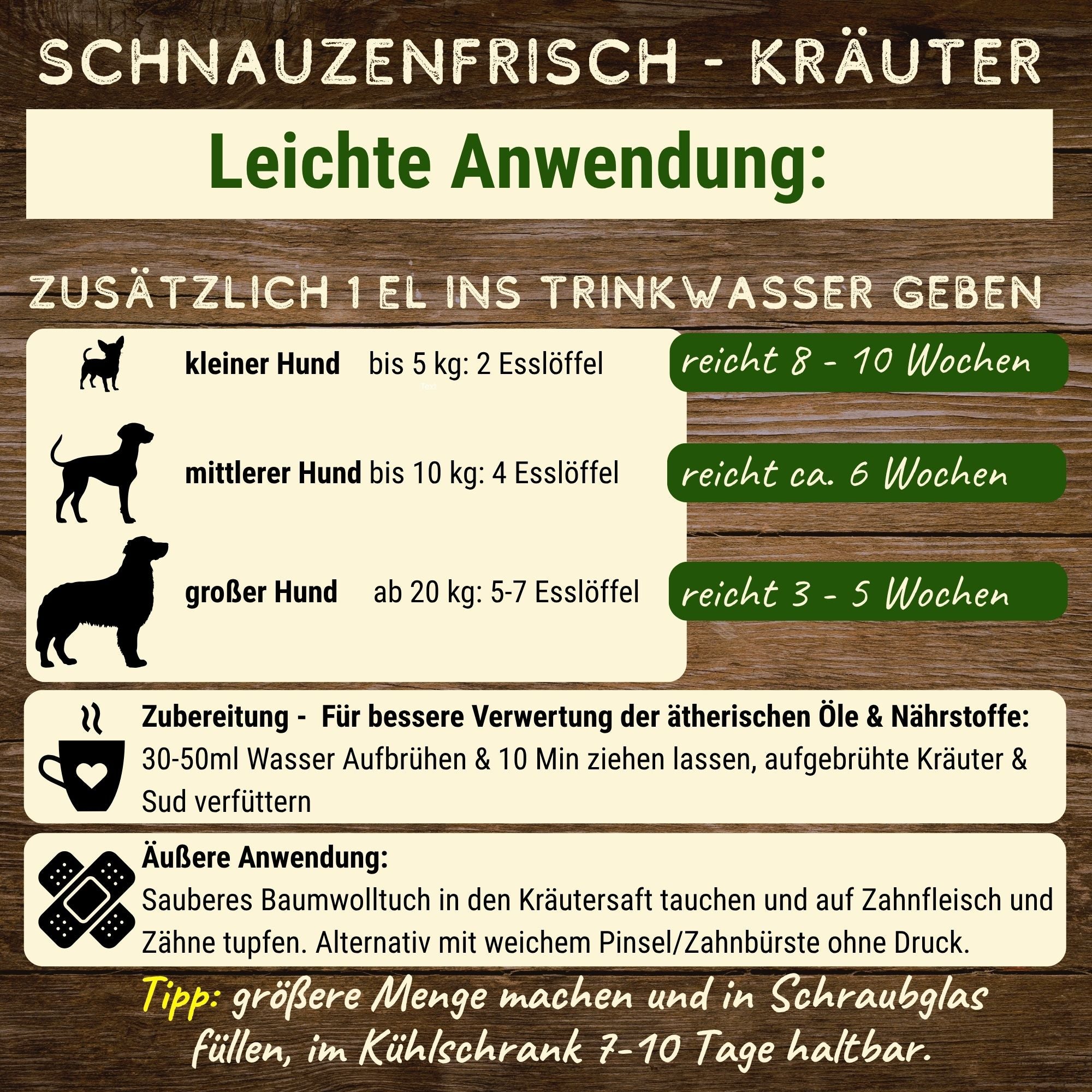 Schnauzenfrisch - Kräuter 50g