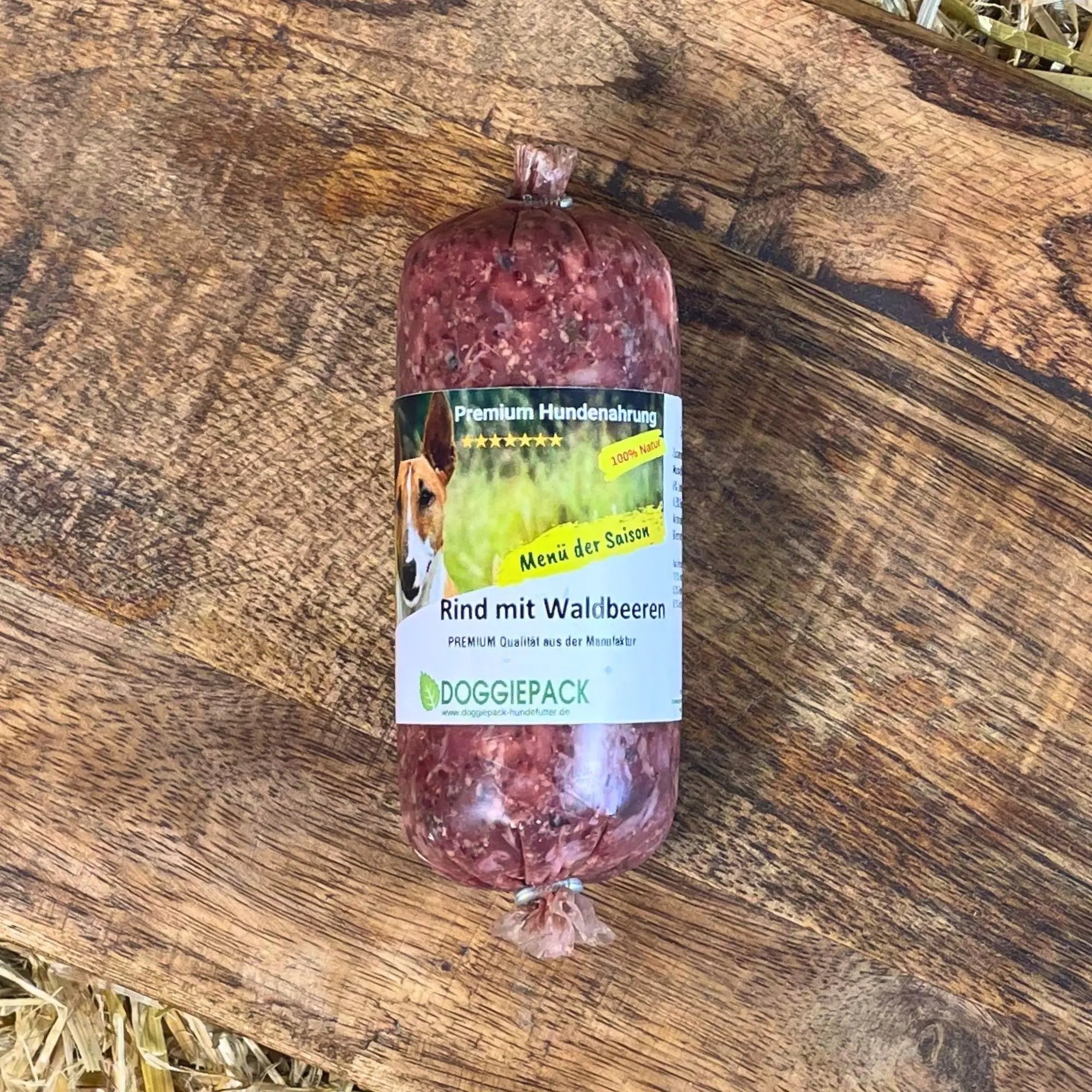 Rind mit Waldbeeren - Doggiepack Hundefutter aus Deutschland Rind mit Waldbeeren - Doggiepack Hundefutter aus Deutschland