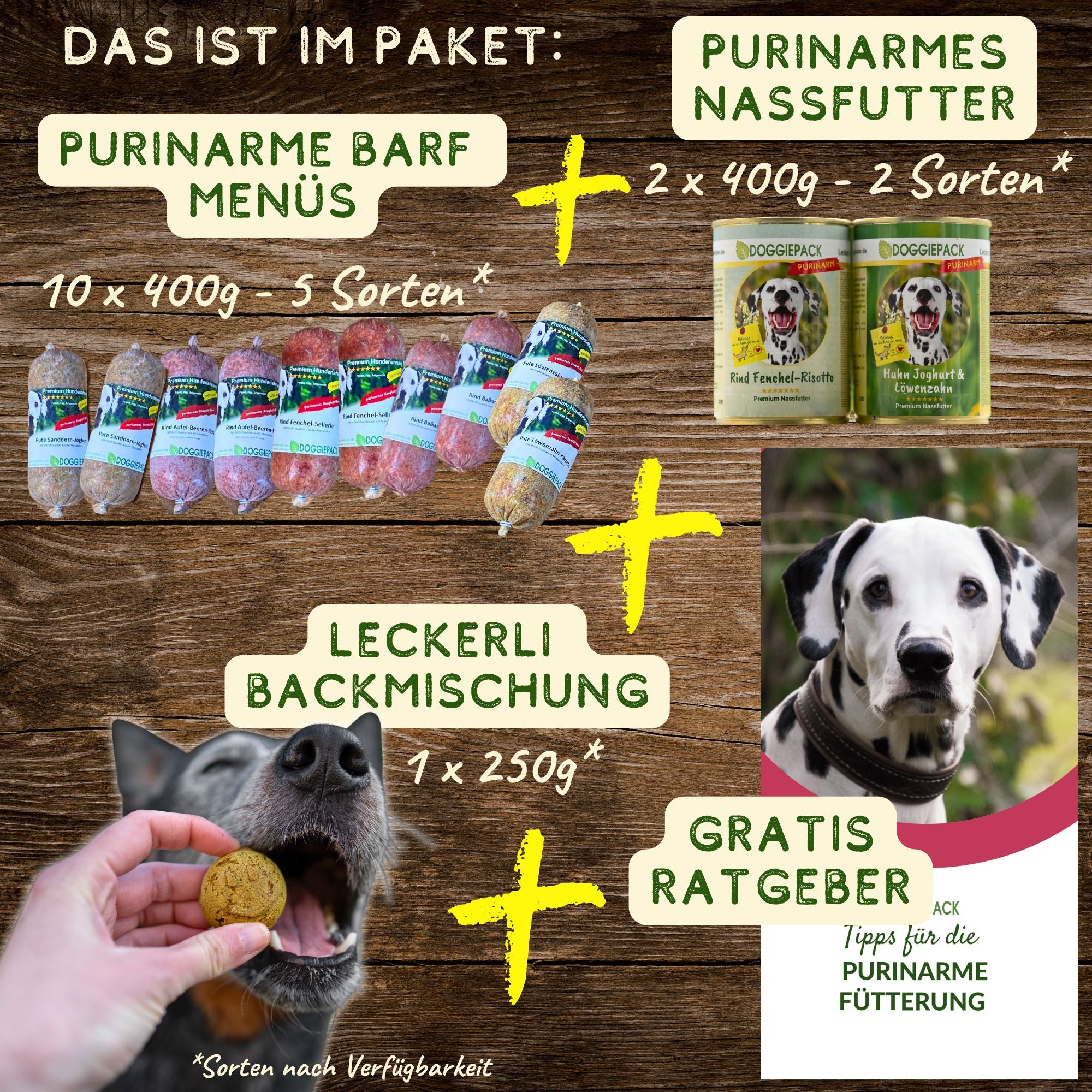 Probierpaket Purinarmes Hundefutter